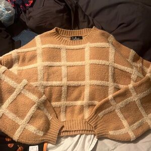 Lulus sweater!! So soft! The perfect crop!